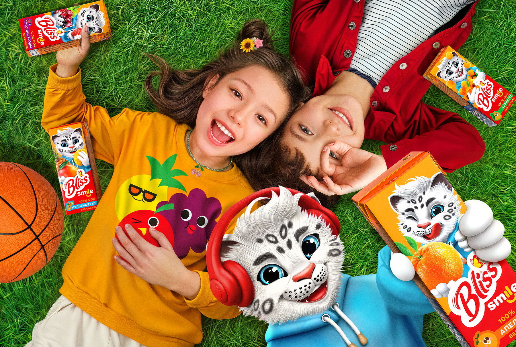 Упаковка детских соков Bliss Smile