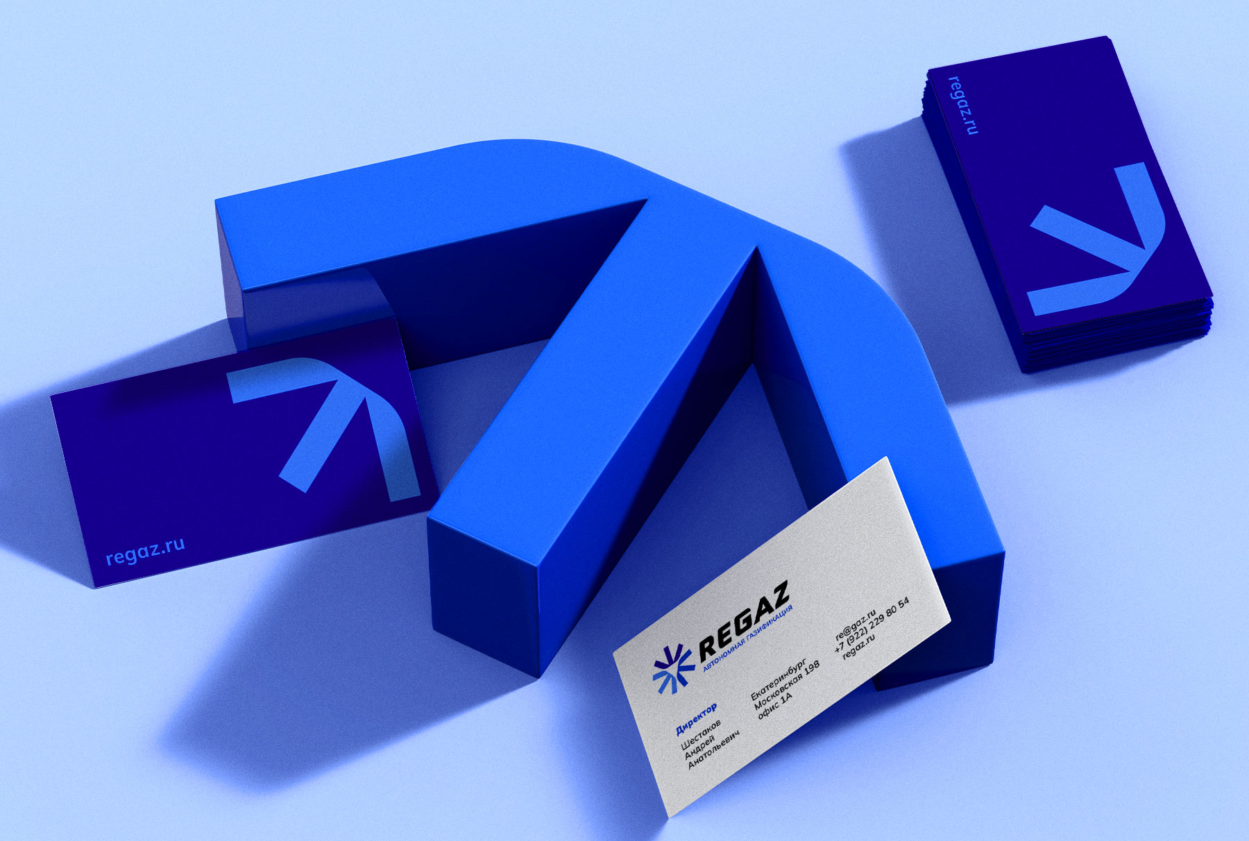 Дизайн визиток REGAZ 